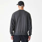 Las Vegas Raiders NFL Washed Boxy Dark Grey Oversized Crew Neck Sweater