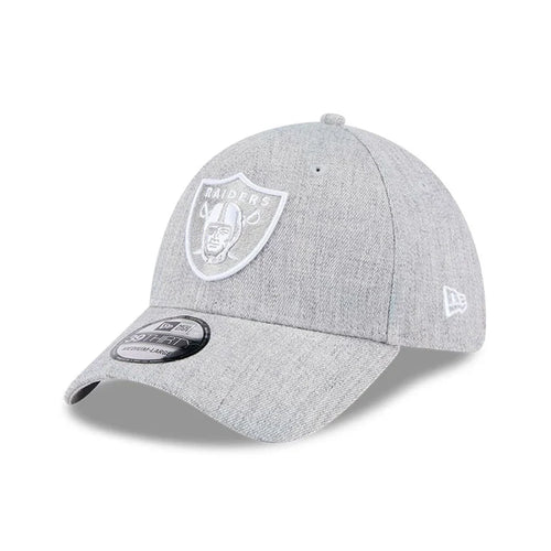 NEW ERA Las Vegas Raiders NFL Heather Grey 39THIRTY Stretch Fit Cap