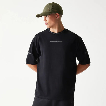 New Era Tech Black Oversized T-Shirt