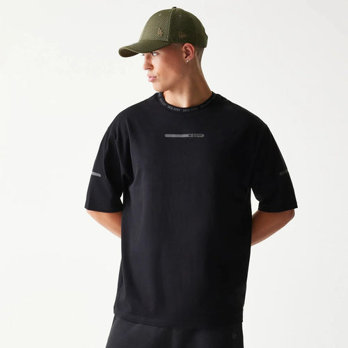 New Era Tech Black Oversized T-Shirt