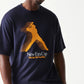 New Era Baseball Player Graphic Navy Oversized T-Shirt