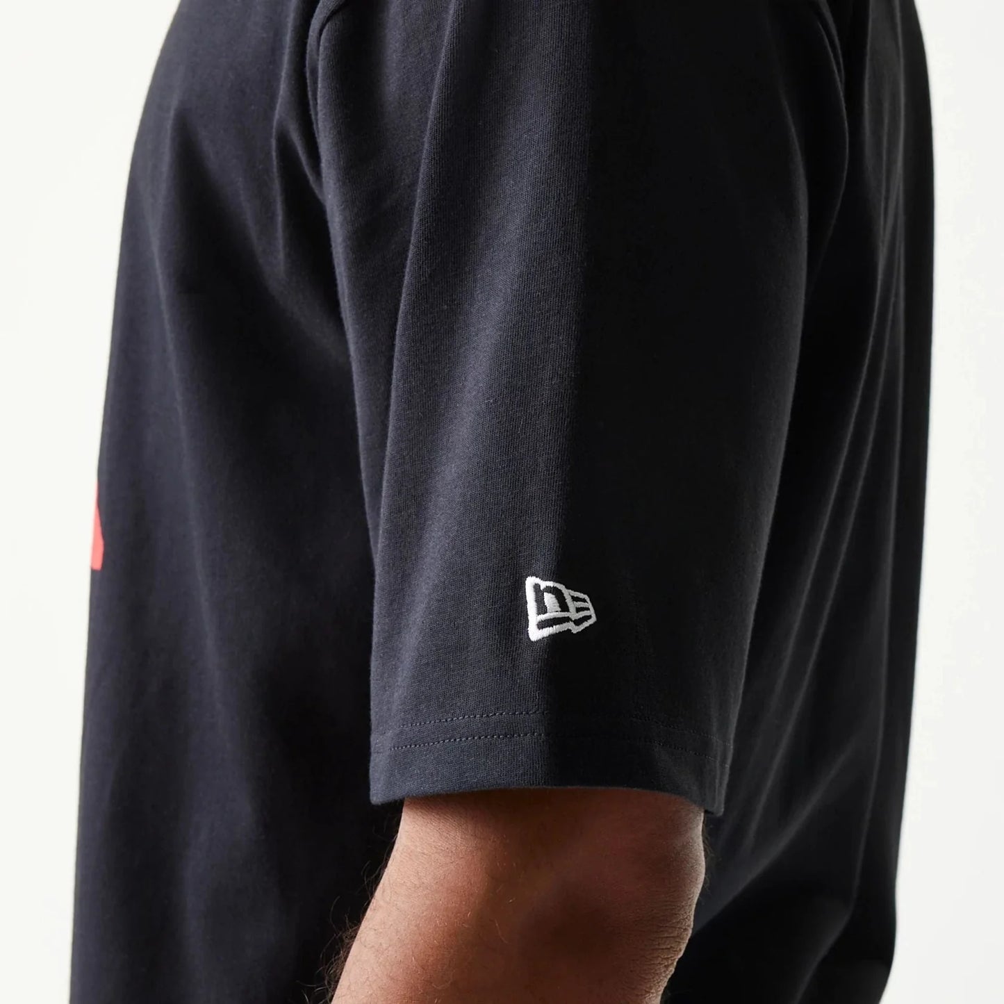 New Era Baseball Player Graphic Black Oversized T-Shirt