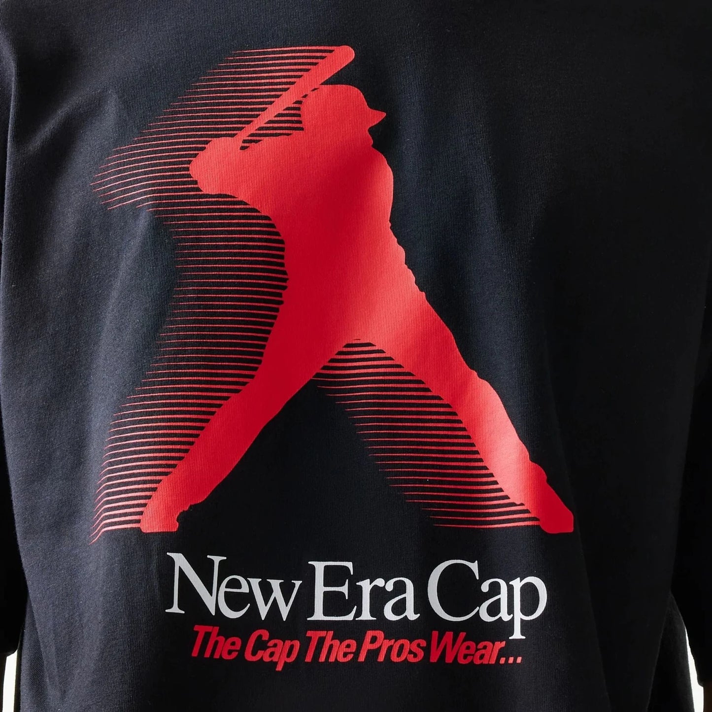 New Era Baseball Player Graphic Black Oversized T-Shirt