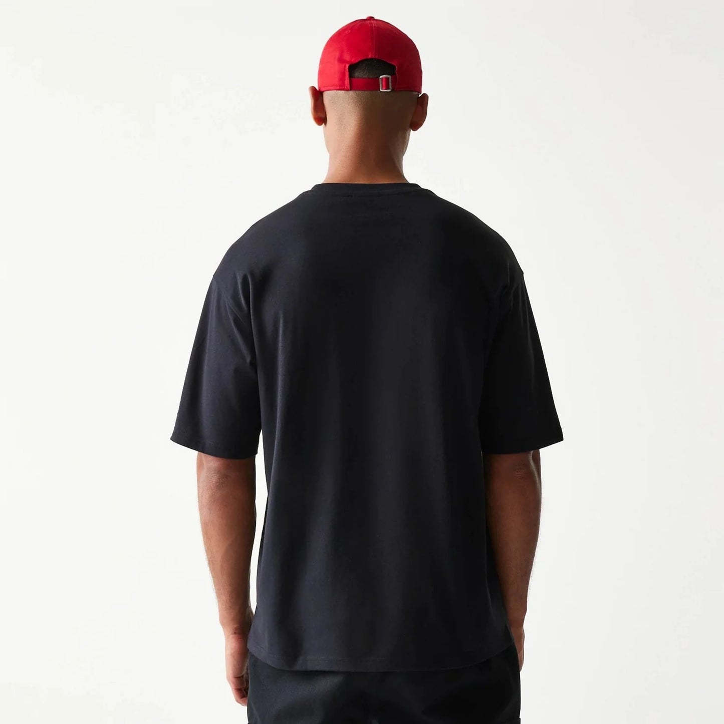 New Era Baseball Player Graphic Black Oversized T-Shirt