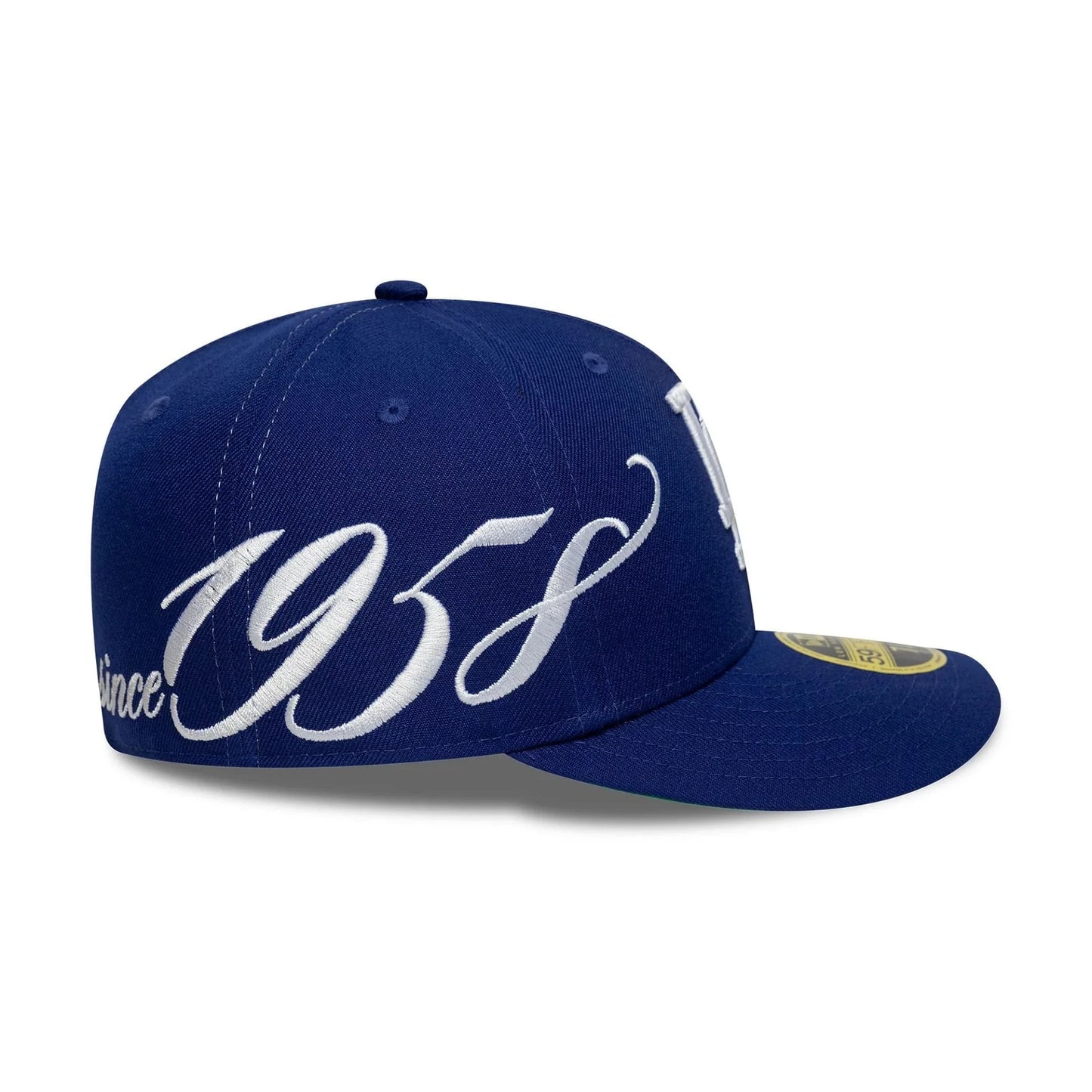NEW ERA LA Dodgers MLB Est Script Dark Blue Low Profile 59FIFTY Fitted Cap