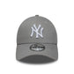 NEW ERA New York Yankees MLB Side Patch Grey 9FORTY Cap