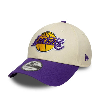 NEW ERA LA Lakers NBA Colour Block Cream 9FORTY Cap