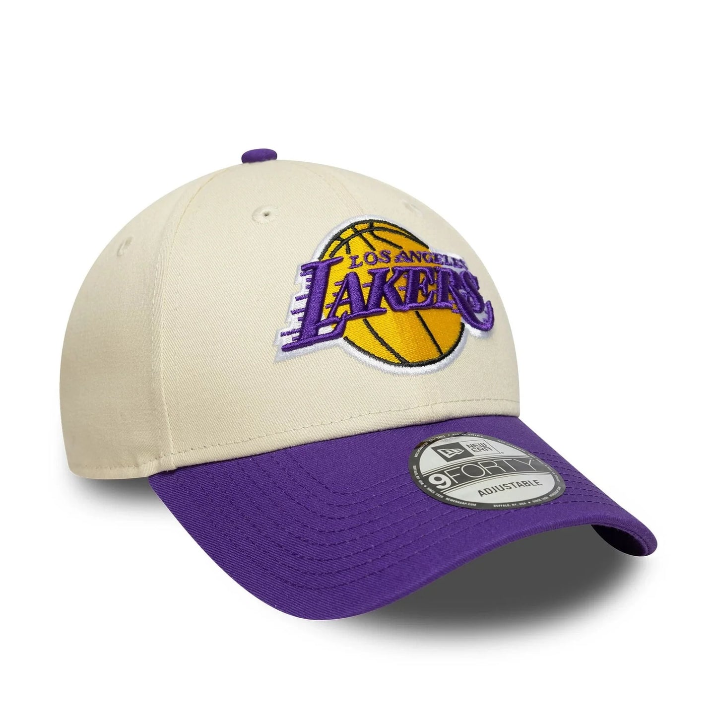 NEW ERA LA Lakers NBA Colour Block Cream 9FORTY Cap