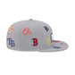 NEW ERA Grapefruit League Logo MLB Scattered Grey 9FIFTY Snapback Adjustable Cap