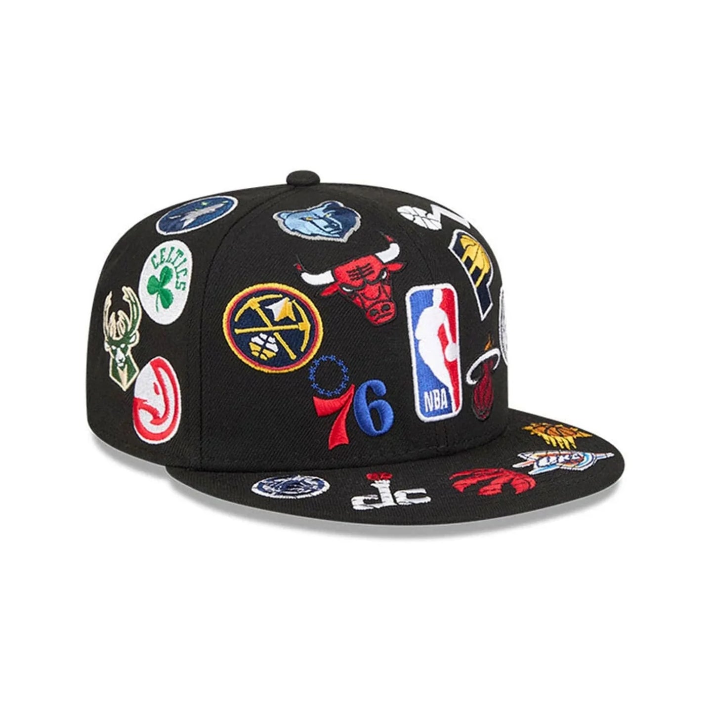 New Era NBA All Over Black 59FIFTY Fitted Cap