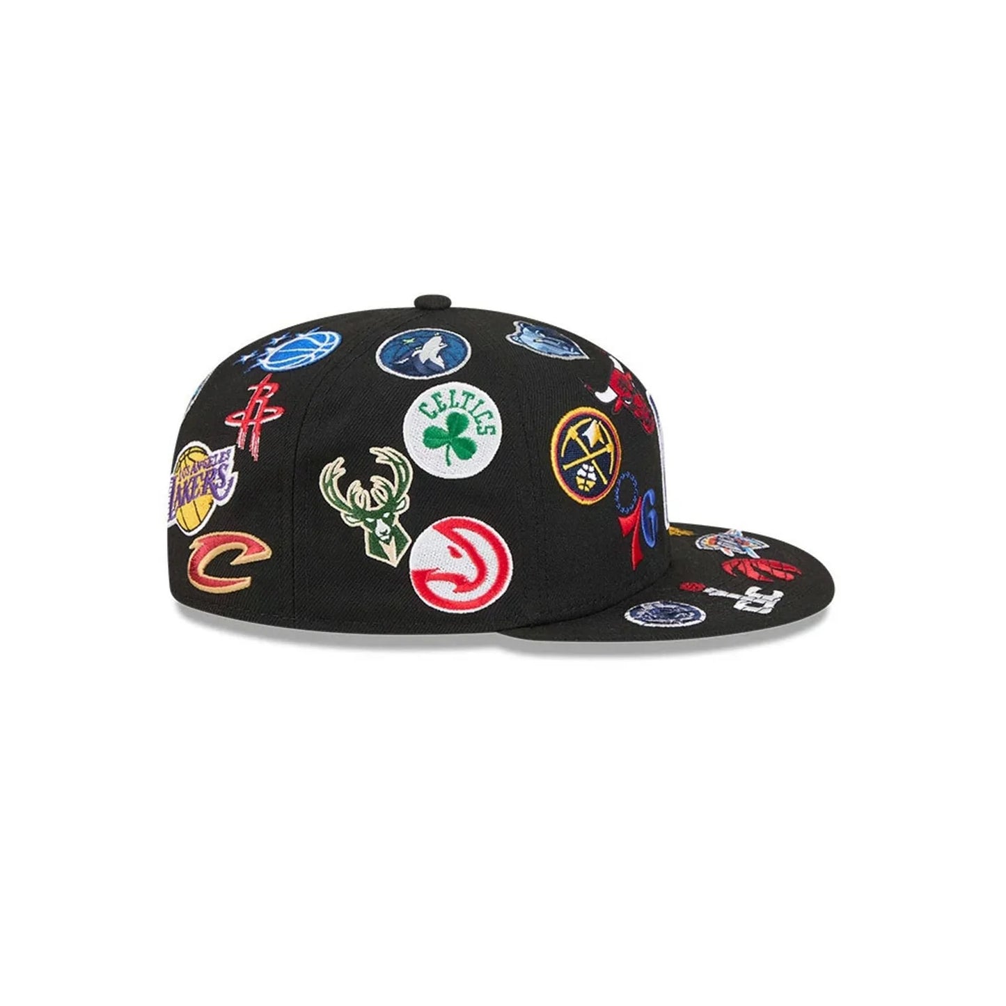 New Era NBA All Over Black 59FIFTY Fitted Cap