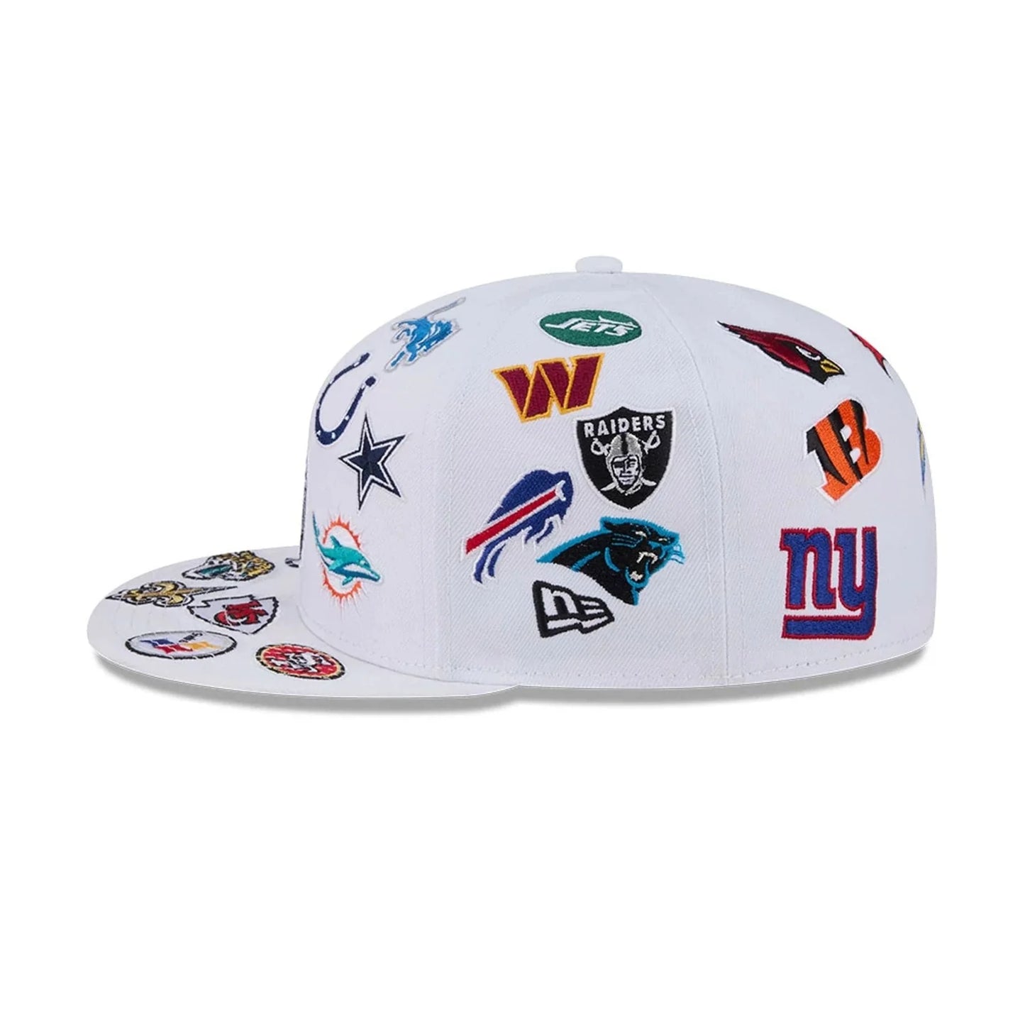 New Era NFL All Over White 59FIFTY Fitted Cap