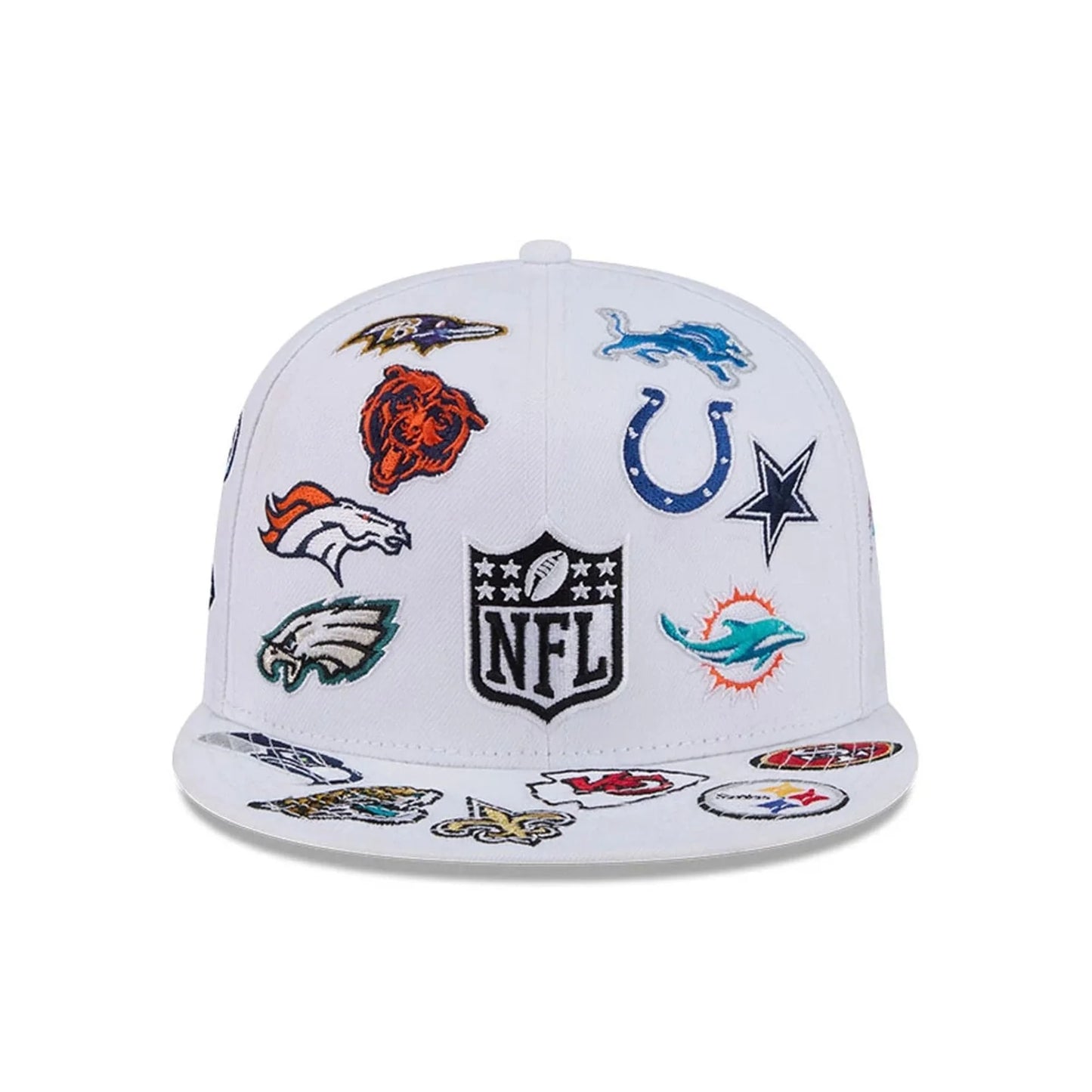 New Era NFL All Over White 59FIFTY Fitted Cap