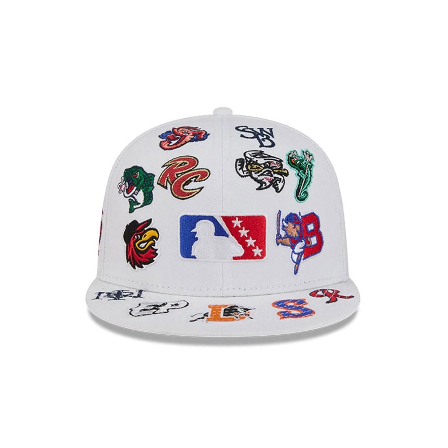 New Era MiLB All Over White 59FIFTY Fitted Cap