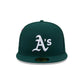New Era Athletics MLB Hidden Hit Dark Green 59FIFTY Fitted Cap