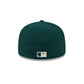 New Era Athletics MLB Hidden Hit Dark Green 59FIFTY Fitted Cap