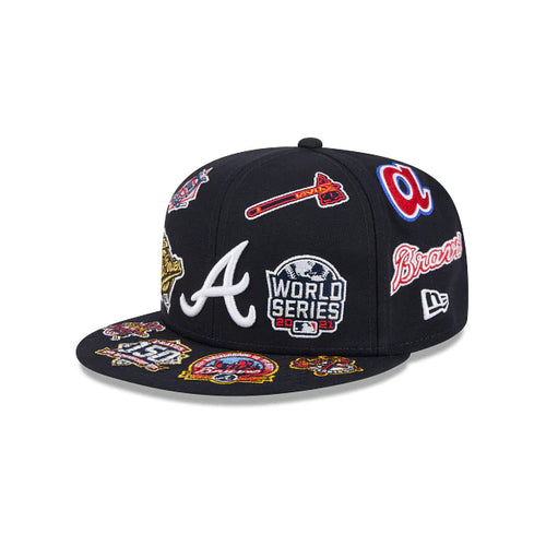 New Era Atlanta Braves MLB All Over Team 59FIFTY Fitted Cap