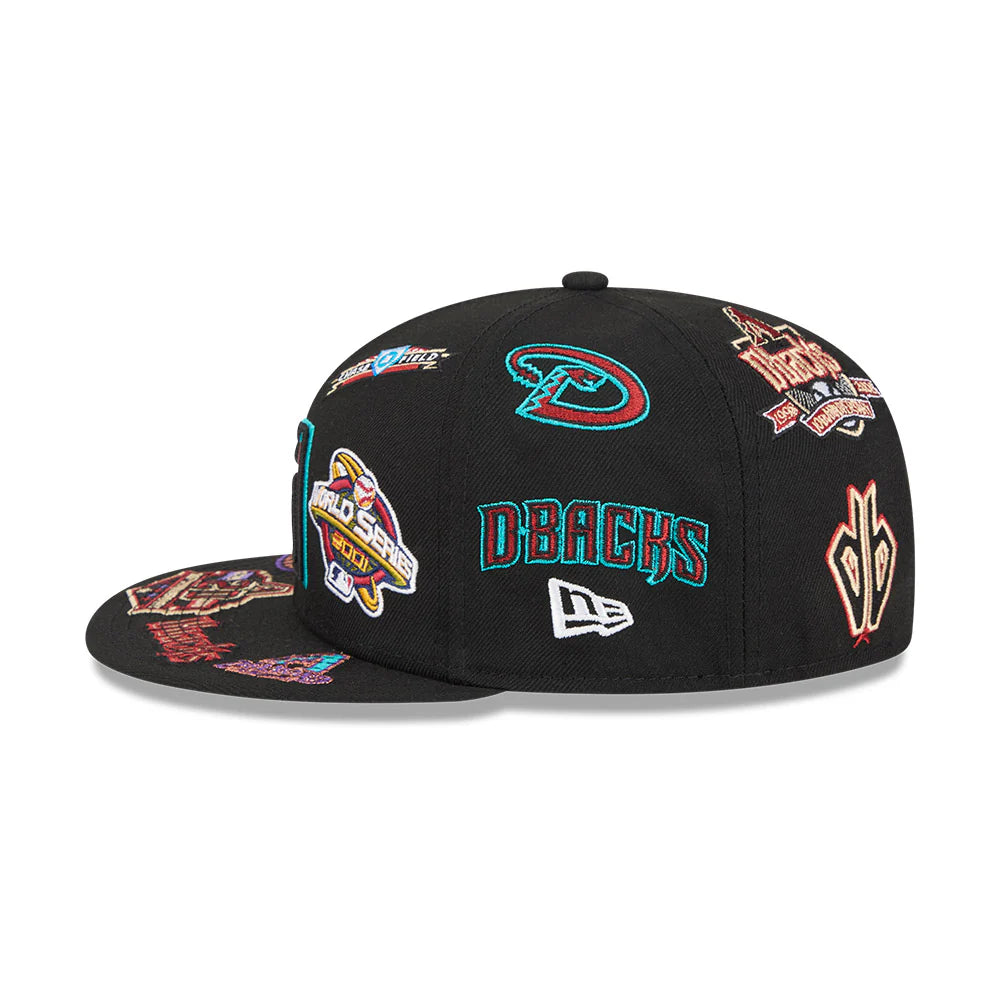 New Era Arizona Diamondbacks MLB All Over Team 59FIFTY Fitted Cap
