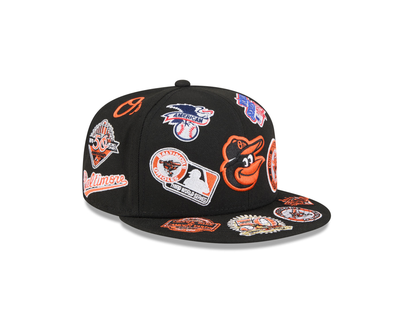 New Era Baltimore Orioles MLB All Over Team 59FIFTY Fitted Cap