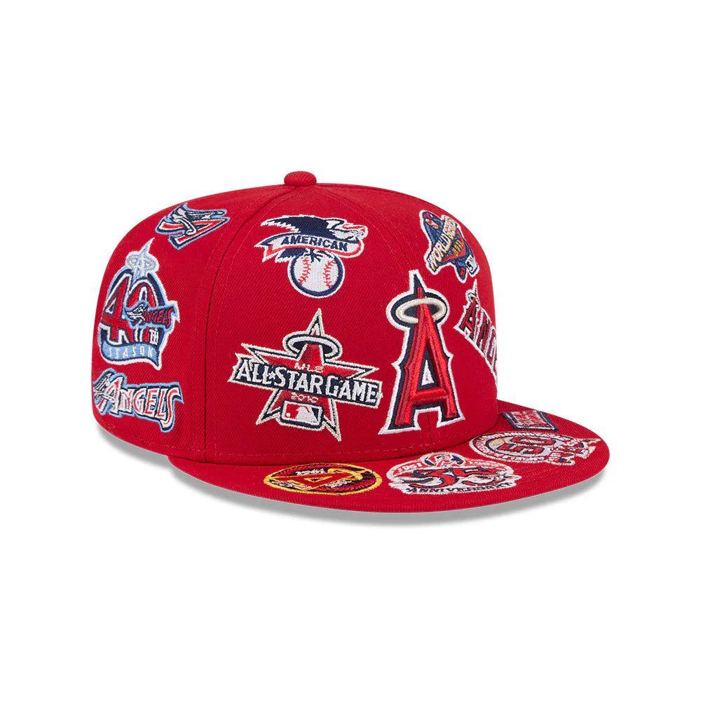 New Era Los Angeles Angels MLB All Over Team 59FIFTY Cap