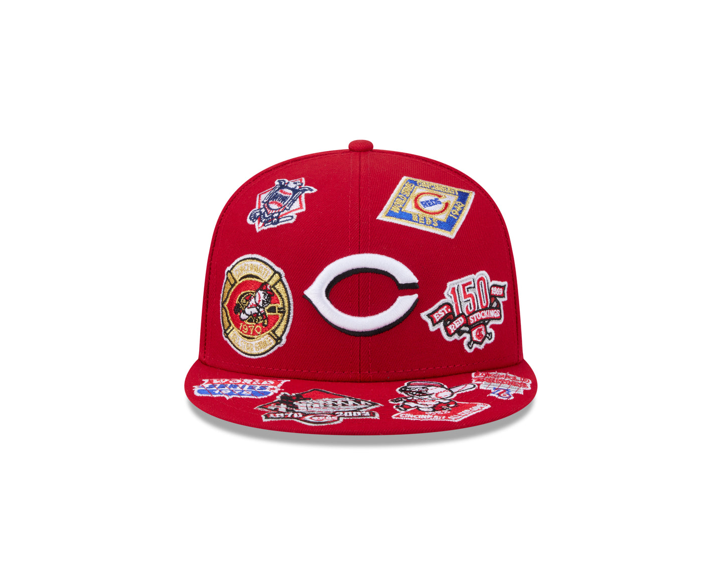 New Era Cincinnati Reds MLB All Over Team 59FIFTY Fitted Cap