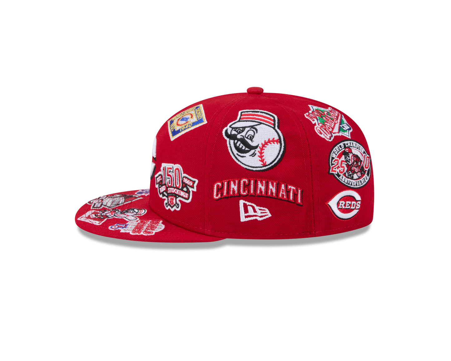 New Era Cincinnati Reds MLB All Over Team 59FIFTY Fitted Cap