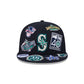 New Era Seattle Mariners MLB All Over Team 59FIFTY Fitted Cap