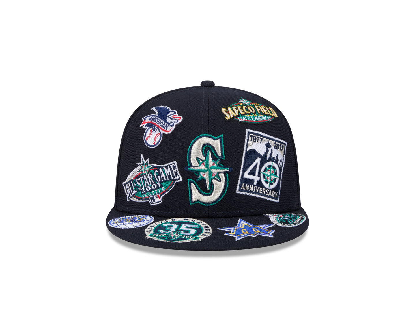 New Era Seattle Mariners MLB All Over Team 59FIFTY Fitted Cap