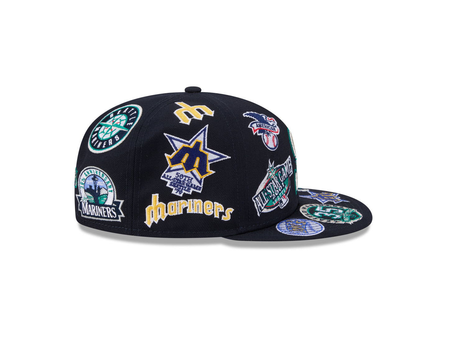 New Era Seattle Mariners MLB All Over Team 59FIFTY Fitted Cap
