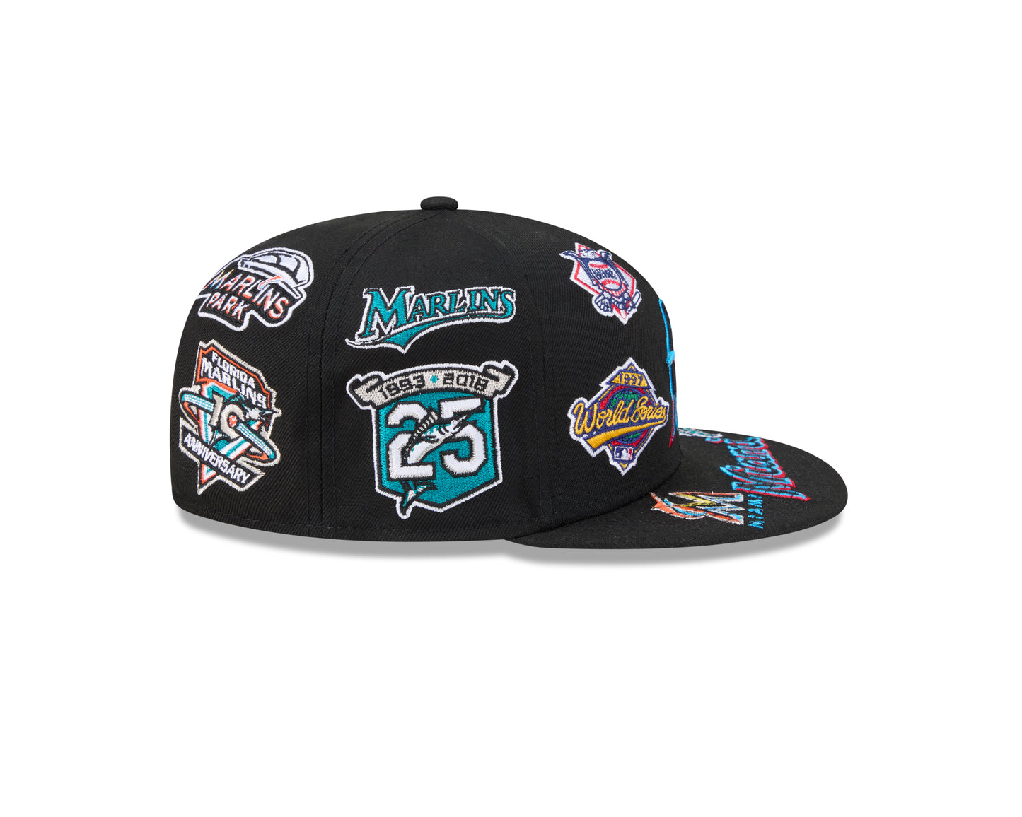 New Era Miami Marlins Dodgers MLB All Over Team 59FIFTY Fitted Cap