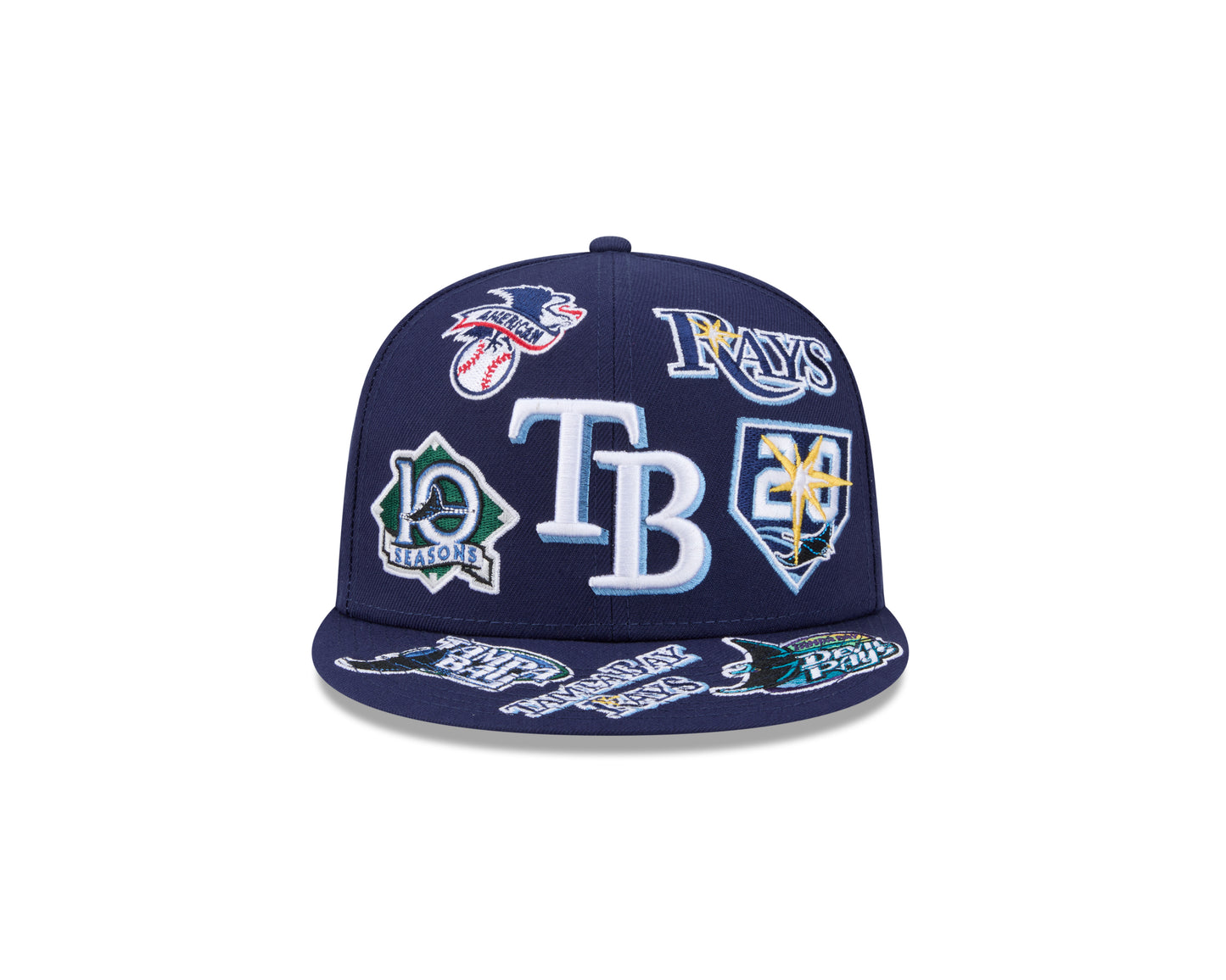 New Era Tampa Bay Rays MLB All Over Team 59FIFTY Fitted Cap