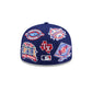 New Era Texas Rangers MLB All Over Team 59FIFTY Fitted Cap