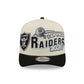 New Era Las Vegas Raiders NFL Classic White 9FIFTY A-Frame Snapback Adjustable Cap