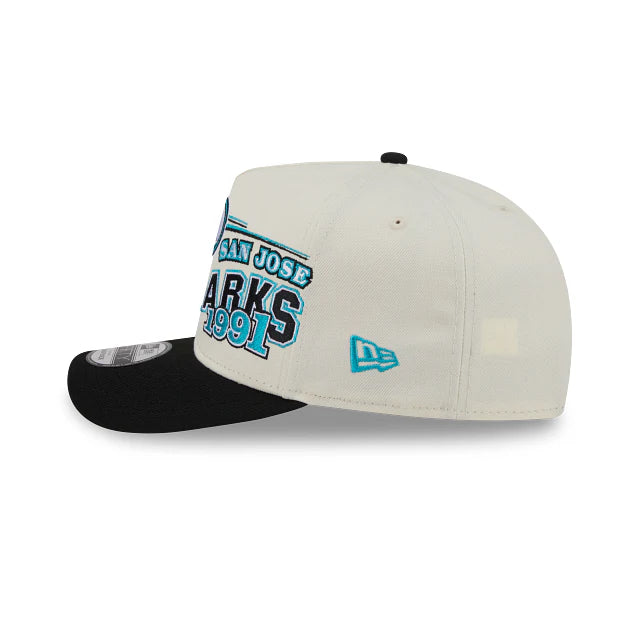 New Era San Jose Sharks NHL Chrome White Classic 9FIFTY A-Frame Snapback