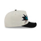 New Era San Jose Sharks NHL Chrome White Classic 9FIFTY A-Frame Snapback