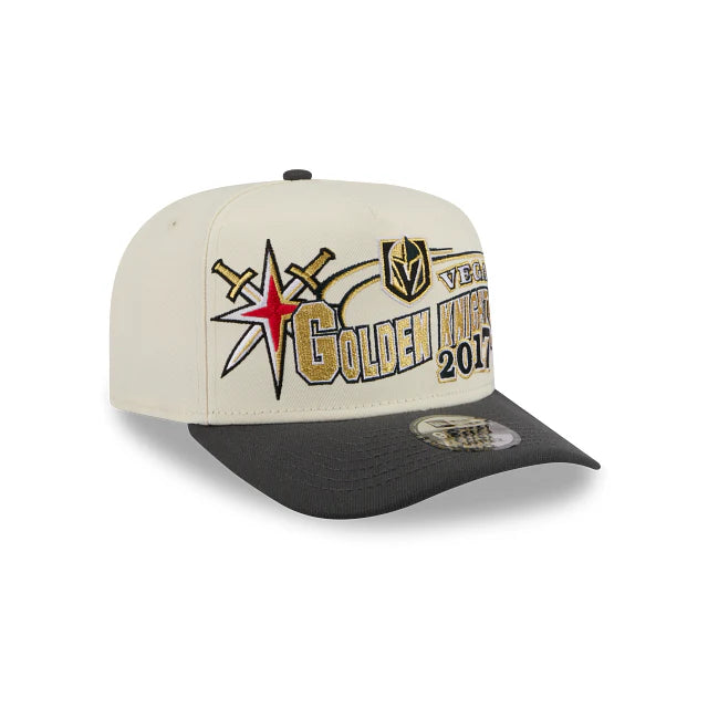 New Era Vegas Golden Knights NHL Chrome White Classic 9FIFTY A-Frame Snapback