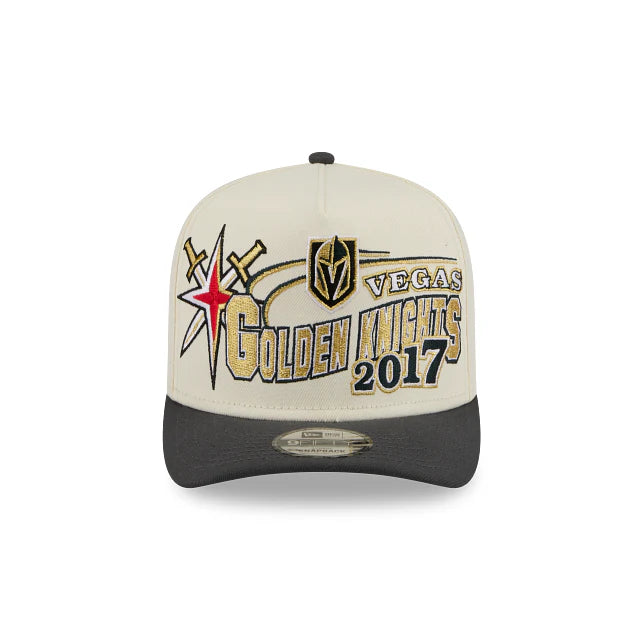 New Era Vegas Golden Knights NHL Chrome White Classic 9FIFTY A-Frame Snapback