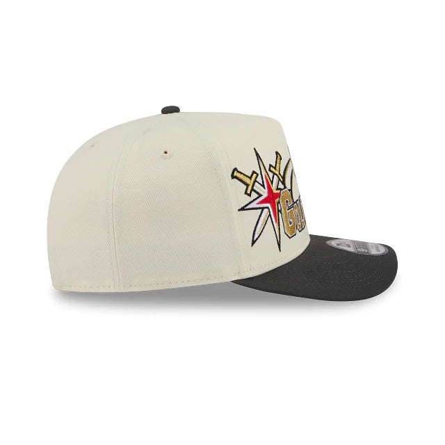 New Era Vegas Golden Knights NHL Chrome White Classic 9FIFTY A-Frame Snapback