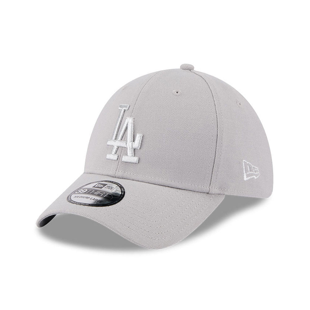 NEW ERA Grey METALLIC Los Angeles Dodgers 39THIRTY Stretch Fit Cap