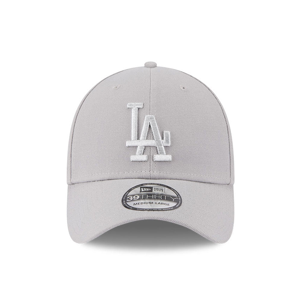 NEW ERA Grey METALLIC Los Angeles Dodgers 39THIRTY Stretch Fit Cap