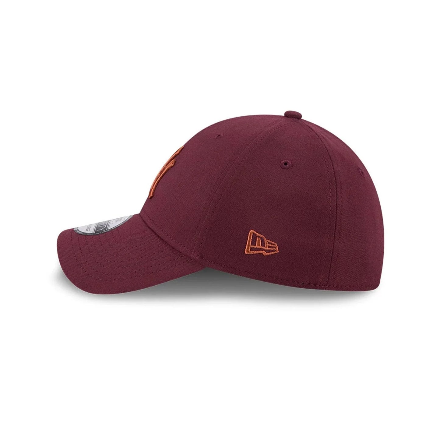 NEW ERA New York Yankees MLB Frosted Rust Dark Red 39THIRTY Stretch Fit Cap
