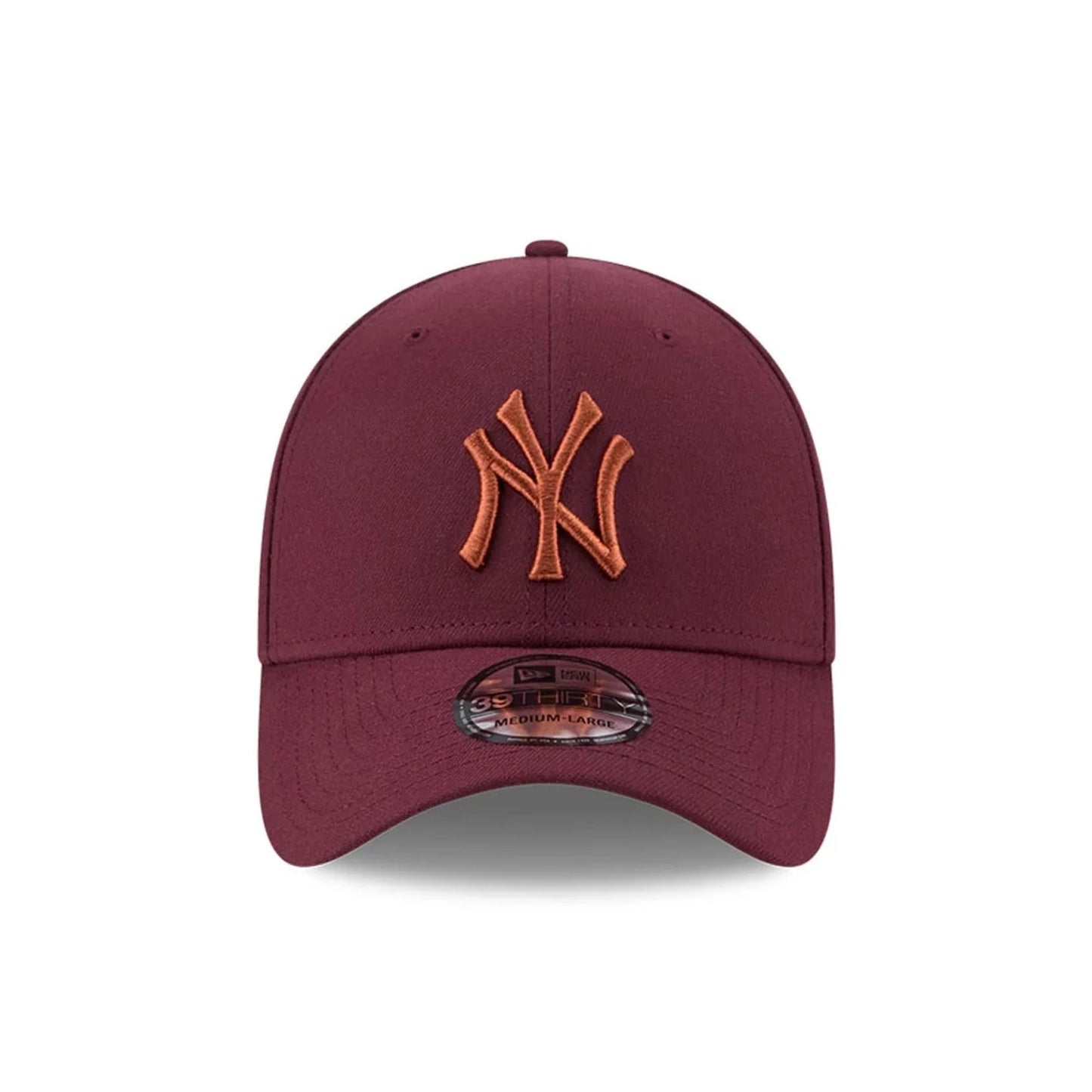 NEW ERA New York Yankees MLB Frosted Rust Dark Red 39THIRTY Stretch Fit Cap