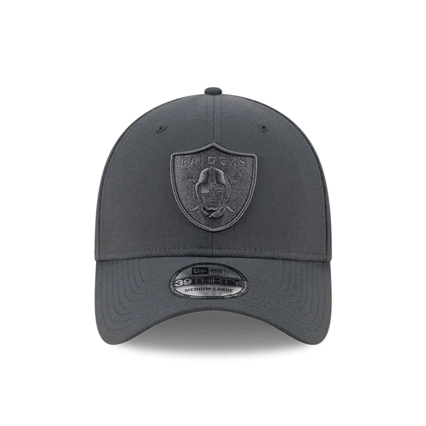 NEW ERA Las Vegas Raiders NFL Steel Charcoal 39THIRTY Stretch Fit Cap