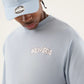 NEW ERA  Fun Block Party Graphic Pastel Blue Oversized T-Shirt