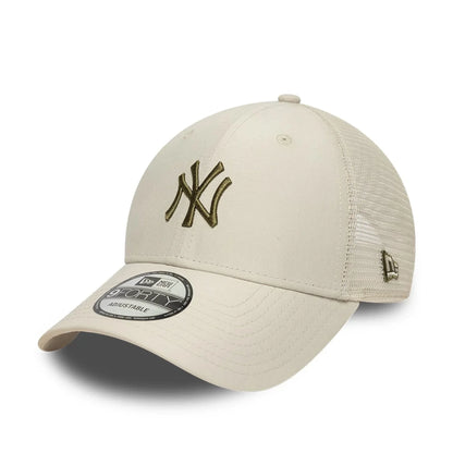 NEW ERA New York Yankees MLB Homefield Cream 9FORTY Trucker Adjustable Cap
