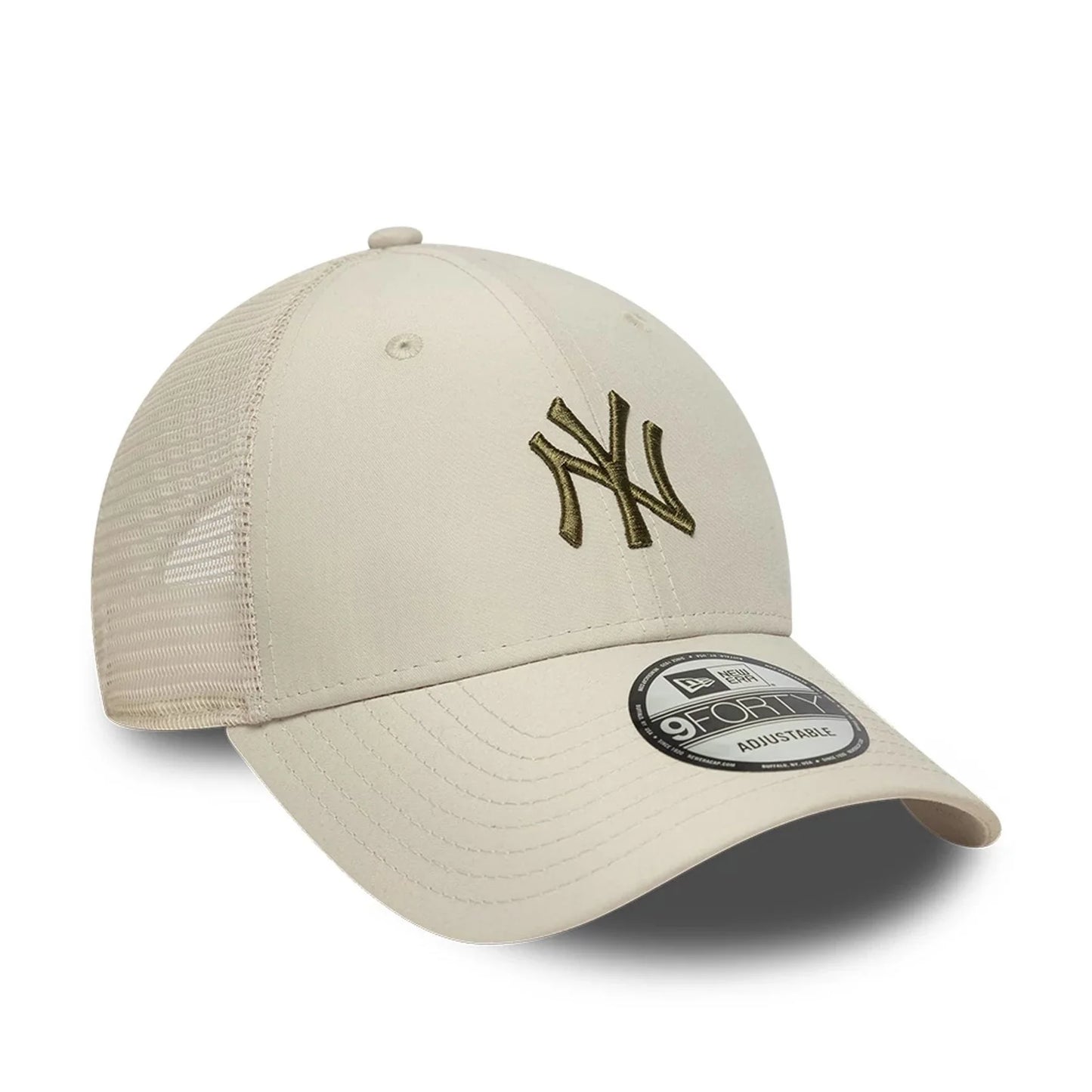 NEW ERA New York Yankees MLB Homefield Cream 9FORTY Trucker Adjustable Cap