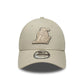 New Era LA Lakers NBA Team Outline Cream 9FORTY Adjustable Cap