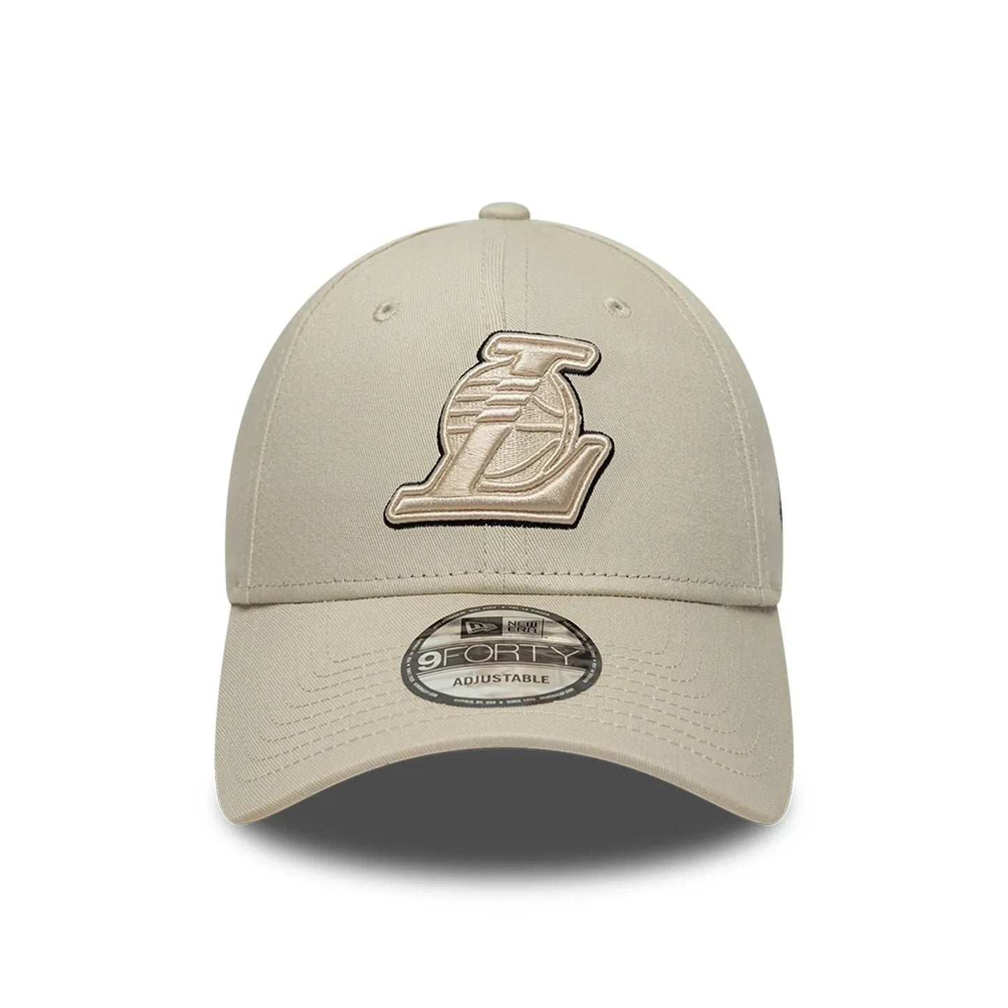 New Era LA Lakers NBA Team Outline Cream 9FORTY Adjustable Cap
