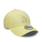 New Era LA Dodgers MLB Team Outline Pastel Yellow 9FORTY Adjustable Cap