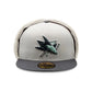 NEW ERA San Jose Sharks NHL Patch Light Beige Dogear 59FIFTY Fitted Cap
